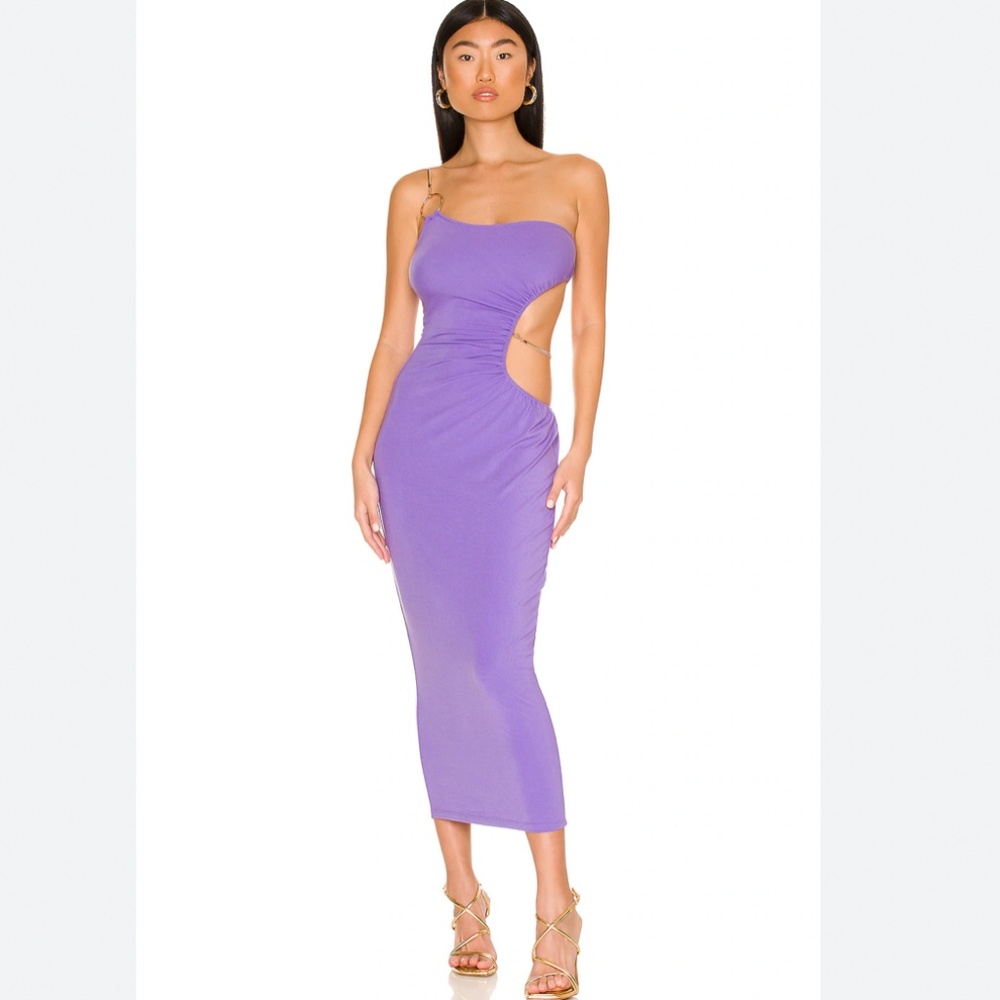 Weworewhat snake chain maxi dress